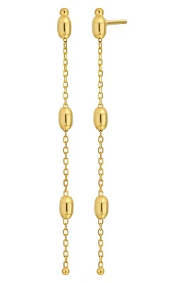 Bony Levy 14K Gold Bead Station Drop Earrings in 14K Yellow Gold at Nordstrom