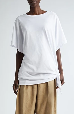 Dries Van Noten Henchy Knotted Hem Cotton T-Shirt at Nordstrom,