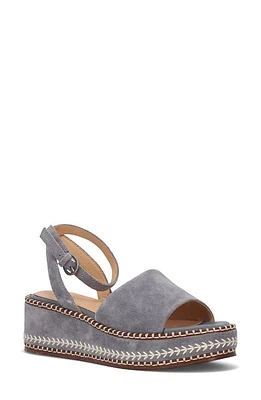 Frye Joy Platform Wedge Sandal Blue Ash at Nordstrom,