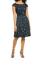 Shani Laser Cut Floral Off the Shoulder Fit & Flare Cocktail Dress at Nordstrom,