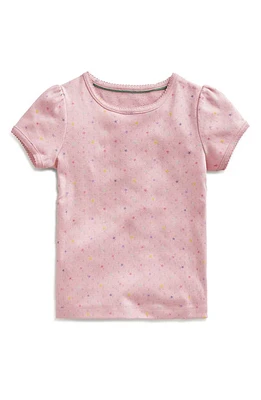 Mini Boden Kids' Star Pointelle T-Shirt French Pink Spot at Nordstrom,