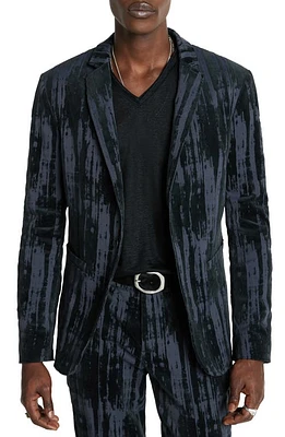 John Varvatos Slim Fit Burnout Velveteen Jacket in Thistle at Nordstrom, Size 38 Us