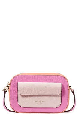 Kate Spade New York ava colorblock leather crossbody bag in Echinacea Flower Mul at Nordstrom