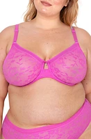 Curvy Couture No-Show Lace Underwire Unlined Bra at Nordstrom,