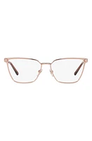 Versace 54mm Optical Glasses in Rose Gold/Demo Lens at Nordstrom