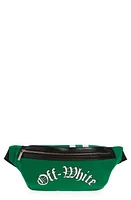 Off-White Baseball Logo Mesh Belt Bag in Green White at Nordstrom