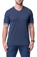 Maceoo Vivaldi Solid Monkey Blue V-Neck T-Shirt at Nordstrom, Size 2