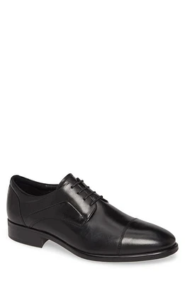 ECCO Citytray Cap Toe Derby Black at Nordstrom,