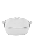 Le Creuset Heritage Stoneware Deep Covered Baker in White at Nordstrom, Size 4.5 Qt