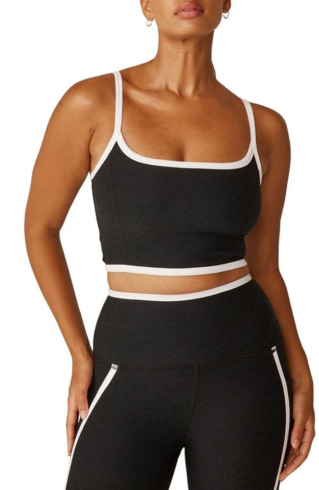 Beyond Yoga New Moves Space Dye Crop Camisole Darkest Night/Cloud at Nordstrom,