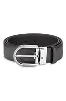 Montblanc Leather Belt in Grey at Nordstrom