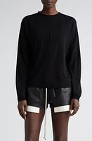 Rick Owens Virgin Wool Crewneck Sweater at Nordstrom,