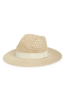 Nordstrom Packable Knit Panama Hat in Ivory Birch at Nordstrom