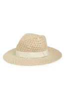 Nordstrom Packable Knit Panama Hat in Ivory Birch at Nordstrom