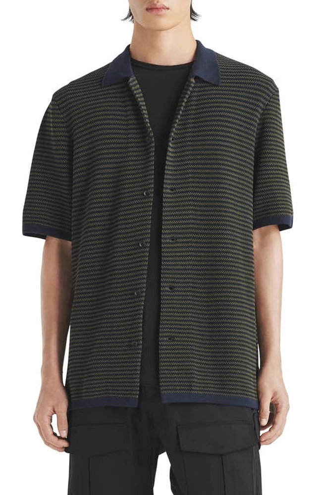 rag & bone Felix Knit Camp Shirt at Nordstrom,