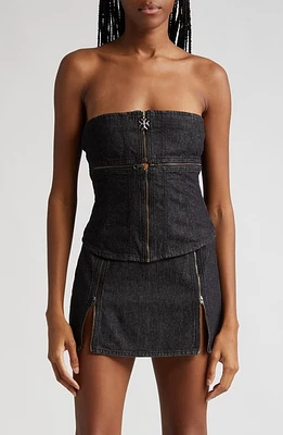 Miaou Ana Corset Top Black at Nordstrom,