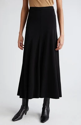 TOTEME Fluid Jersey Maxi Skirt Black at Nordstrom,