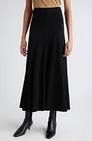 TOTEME Fluid Jersey Maxi Skirt Black at Nordstrom,