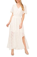 CeCe Floral Waist Smock Maxi Dress at Nordstrom,