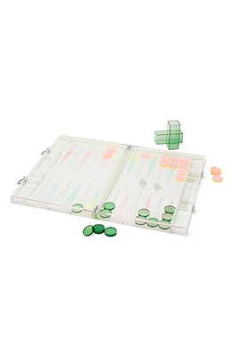 Sunnylife Lucite Backgammon Game in Sherbet at Nordstrom