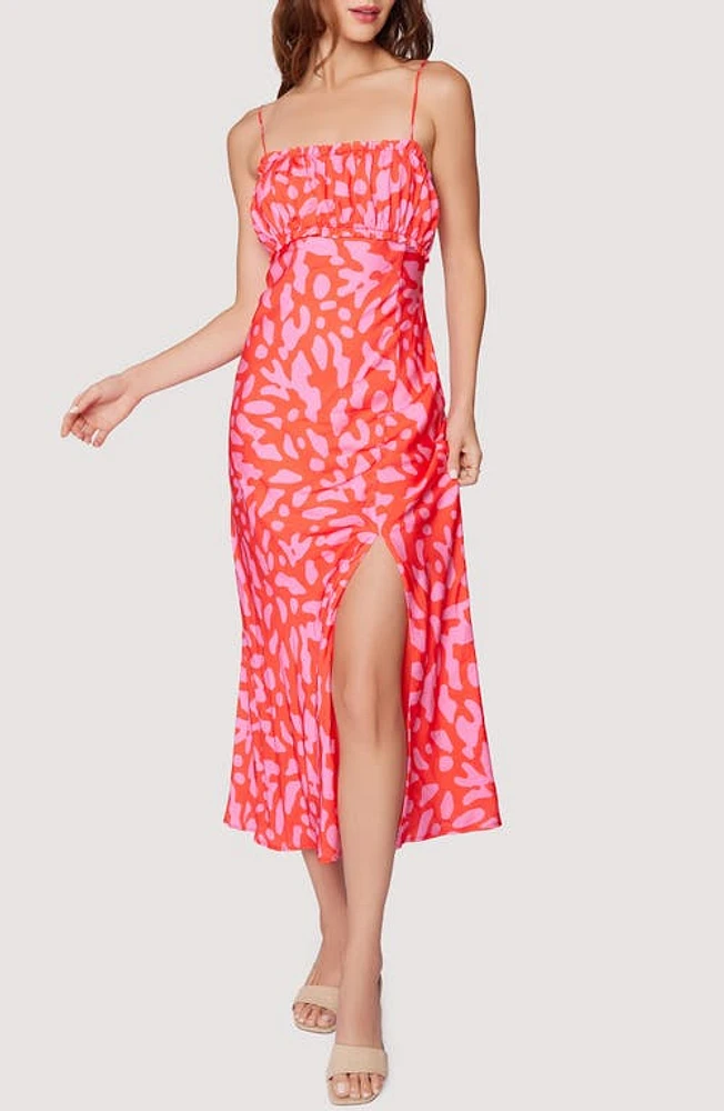 Lost + Wander Sweet Envie Midi Sundress Red Pink at Nordstrom,