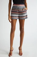 Missoni Chevron Print Shorts in Dark Tones/Pink Multicolor at Nordstrom, Size 2 Us