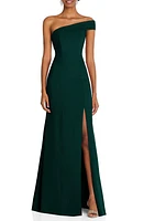 After Six One-Shoulder Evening Gown Evergreen at Nordstrom,