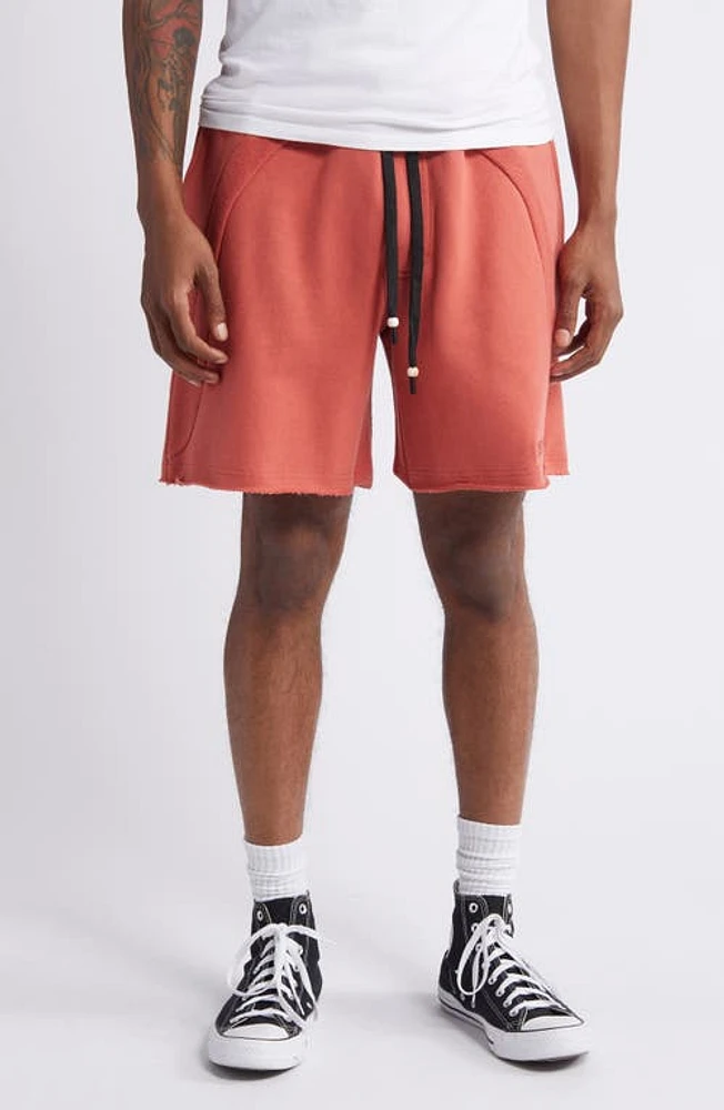 HONOR THE GIFT Cotton Terry Shorts Brick at Nordstrom,