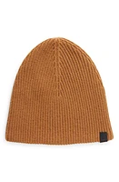 rag & bone Ace Rib Cashmere Blend Beanie in Camel at Nordstrom