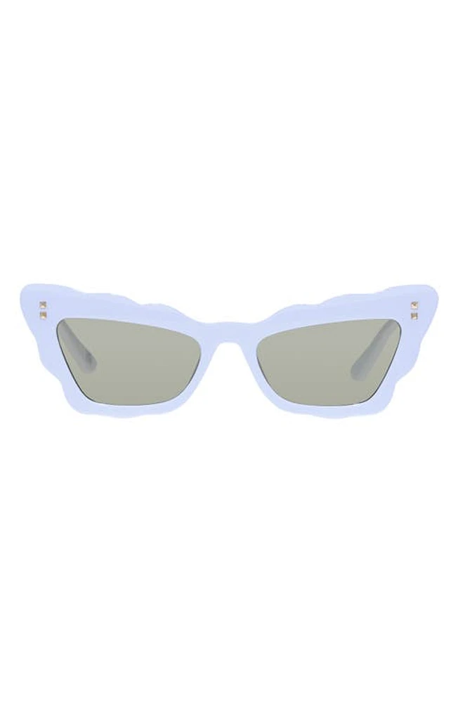 AIRE Gamma Ray 51mm Cat Eye Sunglasses in Ivory at Nordstrom