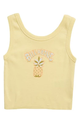 Billabong Kids' Stay Sunny Cotton Graphic Crop Tank Cali Rays at Nordstrom