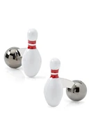 Cufflinks, Inc. 3D Bowling Ball & Pin Cuff Links in White at Nordstrom