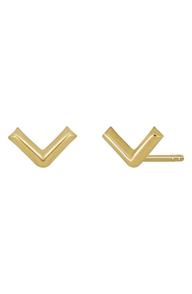 Bony Levy 14K Gold Chevron Earrings at Nordstrom