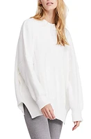 Free People Easy Street Tunic Sweater in Painted White at Nordstrom, Size Large