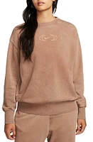 Nike Sportswear Phoenix Oversize Fleece Sweatshirt Archaeo Brown at Nordstrom,