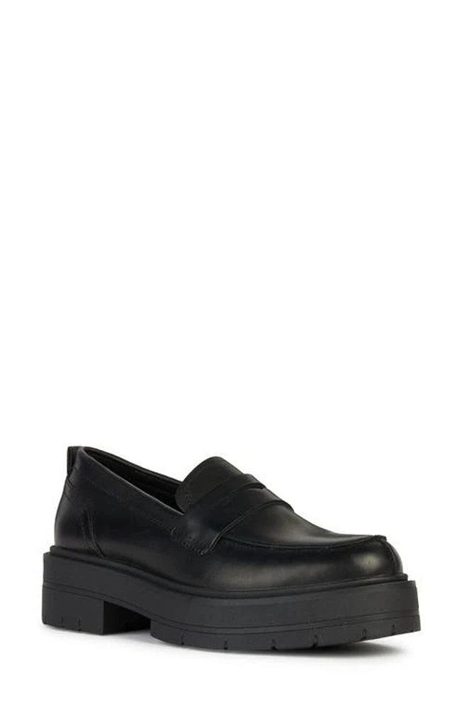 Geox Spherica Penny Loafer Black at Nordstrom,