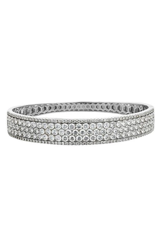 Bony Levy Audrey 18K Gold Diamond Bangle in 18K White Gold at Nordstrom, Size 7