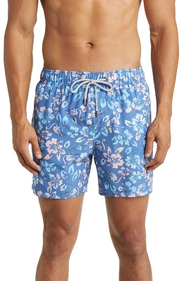 Vintage Summer Stretch Swim Trunks Blue at Nordstrom,