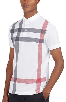 Barbour Blaine Tartan Polo White at Nordstrom,