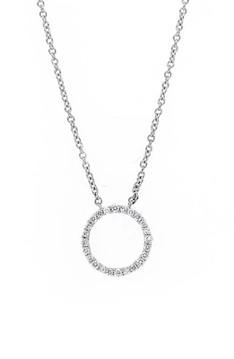 Bony Levy Icons Petite Circle Pendant Necklace in White Gold at Nordstrom, Size 18 In