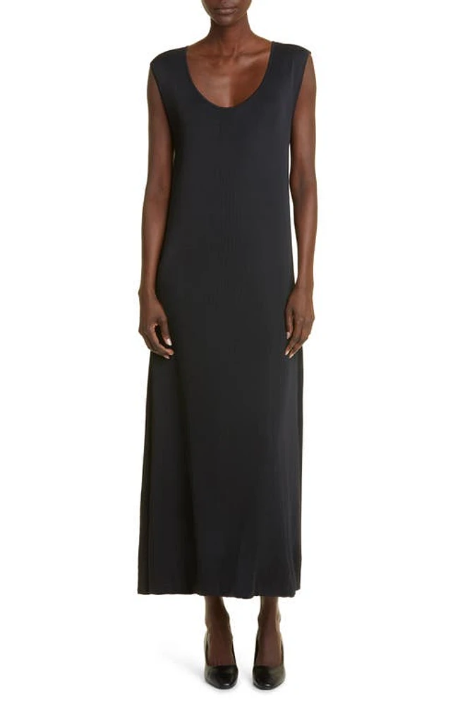 The Row Eby Scoop Neck Sleeveless Dress Black at Nordstrom,