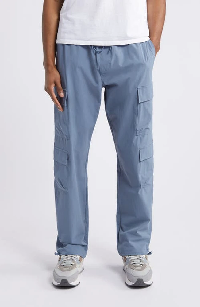 PacSun Harvey Drawstring Stretch Cargo Pants in Blue Mirage at Nordstrom, Size Medium