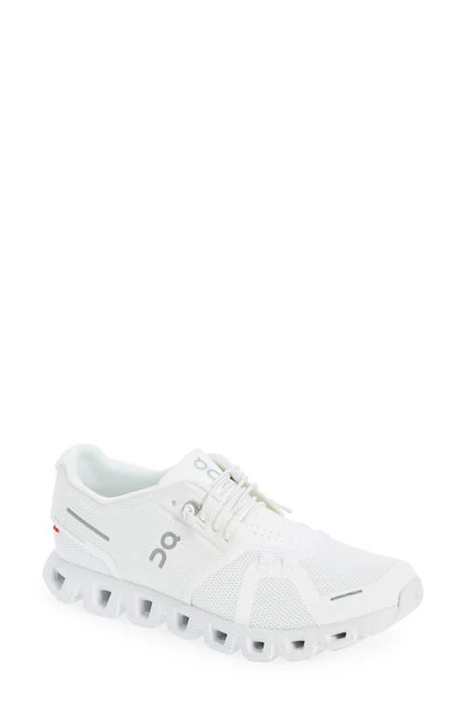 On Cloud 5 Running Shoe in Undyed White/White at Nordstrom