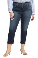 JAG Ruby Crop Straight Leg Jeans Canyon Blue at Nordstrom,