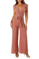 Petal & Pup Nora Metallic Wide Leg Jumpsuit at Nordstrom,