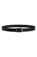 Dolce & Gabbana Logo Leather Belt Black at Nordstrom,