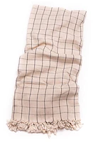 House No.23 Dani Blanket in Beige/Black Check at Nordstrom