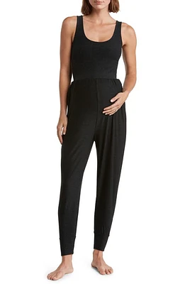 Beyond Yoga Grow Comfort Space Dye Maternity Jumpsuit Darkest Night at Nordstrom,