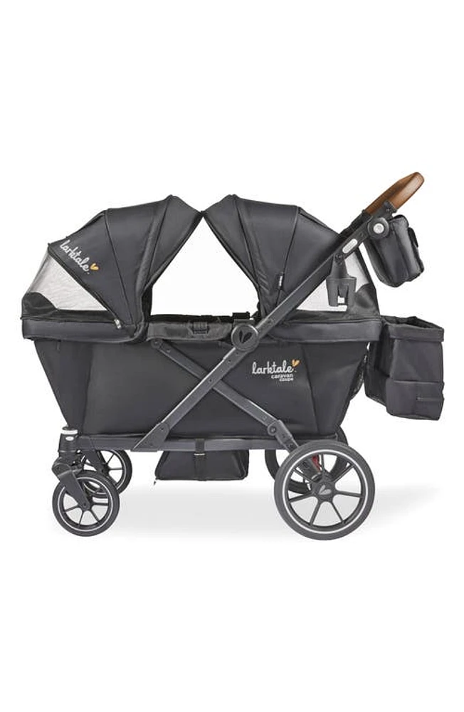 Larktale caravan coupe QUAD Compact 4-Seat Stroller/Wagon in Byron Black at Nordstrom