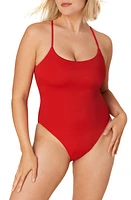 Andie The Fiji Lace-Up Back One-Piece Swimsuit at Nordstrom,